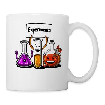 Chemie-Wissenschafts-Experimente Lustiger Schüler - Tasse - Weiß - Rechts