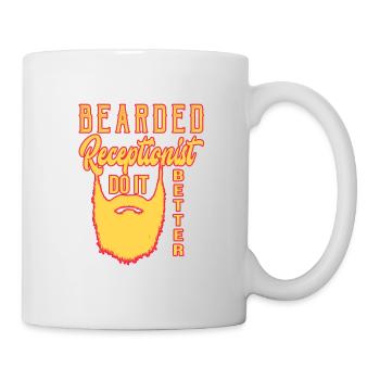 faire bearded réceptionniste mieux - Mug blanc - blanc - Droite