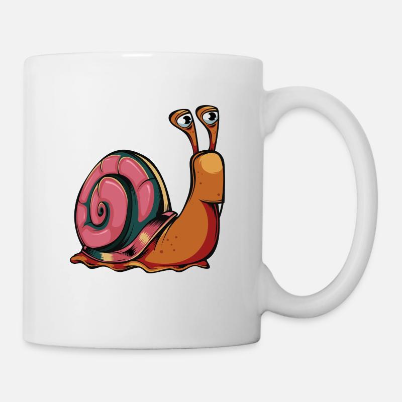 Comic Schnecke - Tasse - Weiß