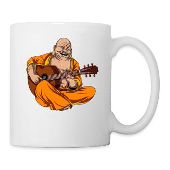 Bouddha jouant de la guitare Zen Yoga Meditation - Mug blanc - blanc - Droite