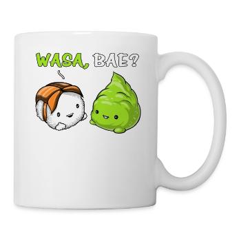 Sushi Wasabi mignon Couple Wasa Bae - Mug blanc - blanc - Droite