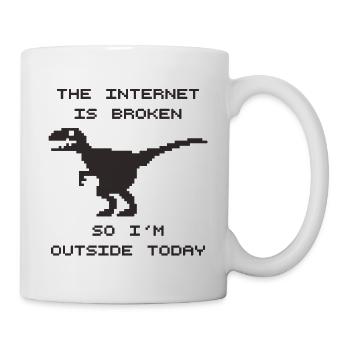Internet en panne - Mug blanc - blanc - Droite