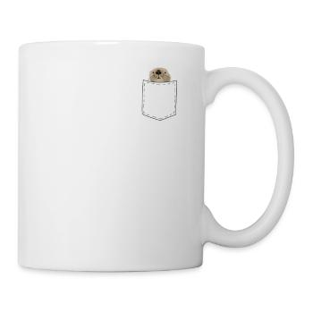 Niedliches Otter-Shirt - Tasse - Weiß - Rechts