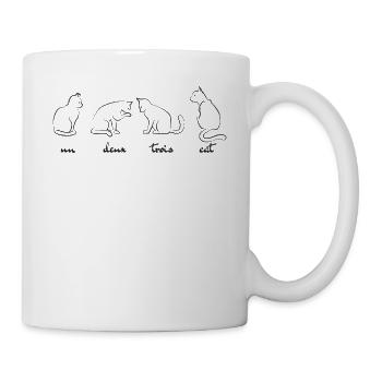Un Deux Trois Cat - Tasse - Weiß - Rechts