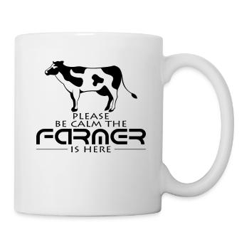 Bauer - Tasse - Weiß - Rechts