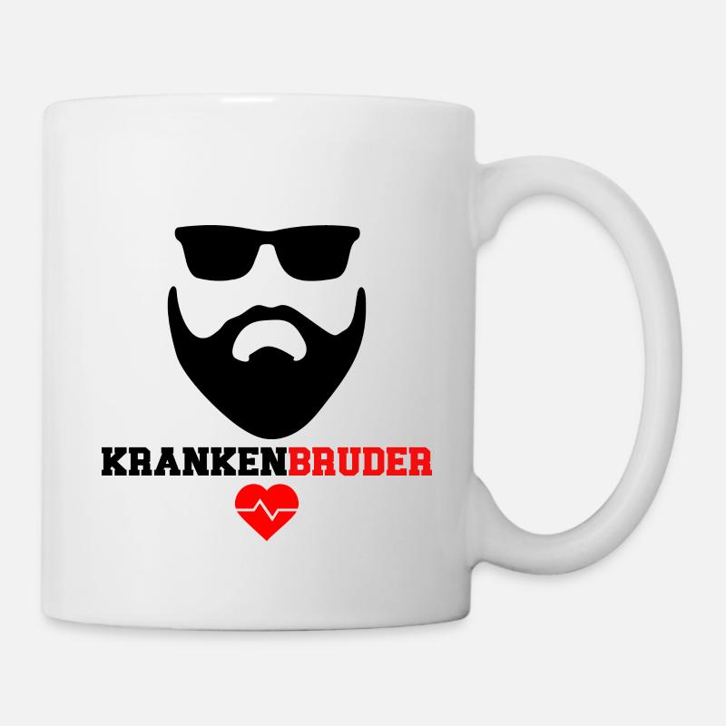 Krankenbruder | Geschenk männlich Krankenschwester - Tasse - Weiß