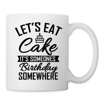 Kaffee Kuchen Kekse - Tasse - Weiß - Rechts