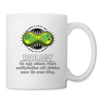 Biologie Science Multiplication Funny School Joke - Mug blanc - blanc - Droite