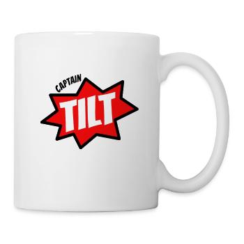 Captain Tilt - Pinball and Flipper - Mug - white - Right