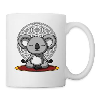Cute Koala Bear Zen Yoga Meditation - Mug - white - Right