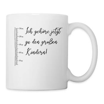 Ich gehöre jetzt zu den großen Kindern - Tasse - Weiß - Rechts