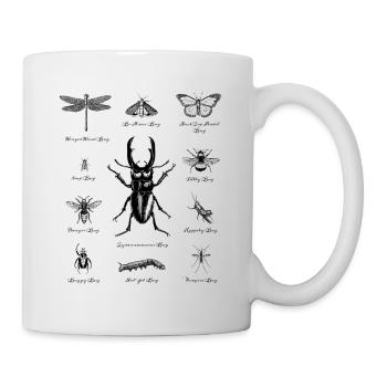 Insectes tortues - Mug blanc - blanc - Droite