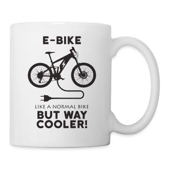 E-Bike - Mug blanc - blanc - Droite
