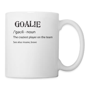 Goalie - Tasse - Weiß - Rechts