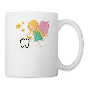 Tooth fairy tooth fairy wobble tooth Magic children teeth - Mug - white - Right