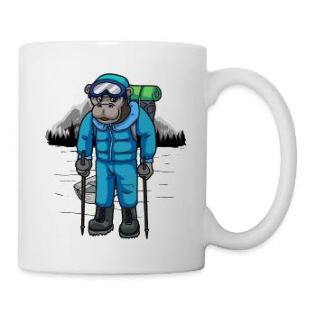 Mountains Gorilla Holiday Trip Nature Wilderness - Mug - white - Right