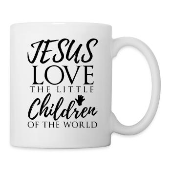 Werdet wie die Kinder, Christlich, Jesus - Tasse - Weiß - Rechts