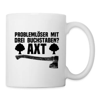 Holzfäller - Tasse - Weiß - Rechts