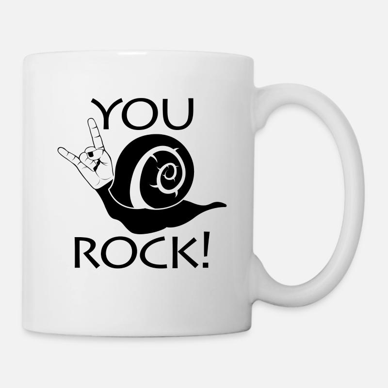 Schnecke - Tasse - Weiß