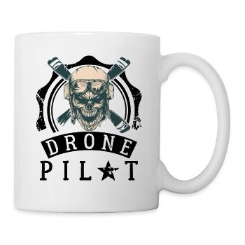 Pilote de drone - Mug blanc - blanc - Droite