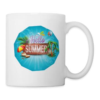 Paradise summer design gift - Mug - white - Right
