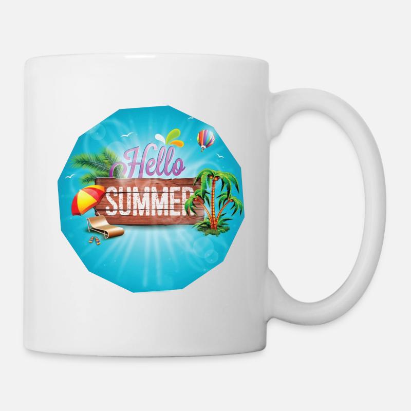 Cadeau de conception pour l'été Paradise - Mug blanc - blanc