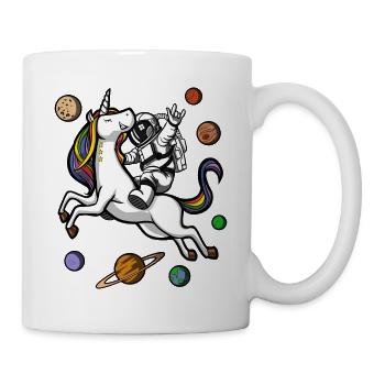 Space Astronaut Riding Magical Unicorn - Mug - white - Right