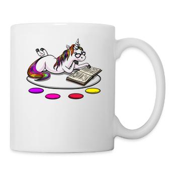 Magical Unicorn Book Reading Nerd - Mug - white - Right