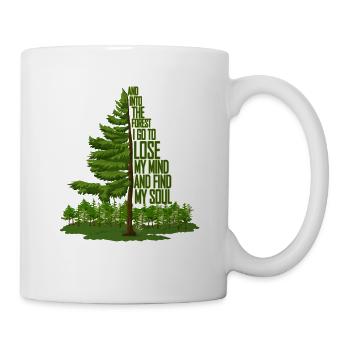 Et dans la forêt je vais perdre mon esprit et trouver - Mug blanc - blanc - Droite
