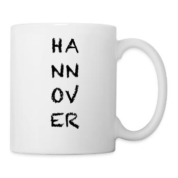 HANNOVER Zeichen Quadrate - Tasse - Weiß - Rechts
