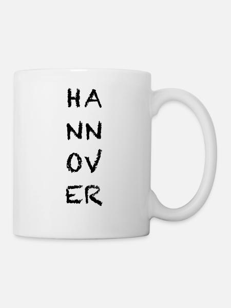 HANNOVER Zeichen Quadrate - Tasse - Weiß