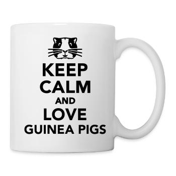 Keep calm and love guinea pig - Mug - white - Right