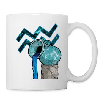 Aquarius Zodiac Sign Aquarius Gift T-Shirt - Mug - white - Right