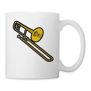 Tromboniste musicien Blechbläser Tenor Alt - Mug blanc - blanc - Droite