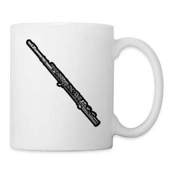 Flute Flute Oboe Flutist Flutist Musikverein - Mug - white - Right