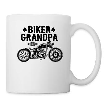 Biker Grandpa - Tasse - Weiß - Rechts