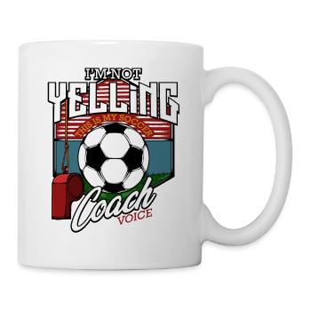 Fußballtrainer Cool Coach Lustige Sprüche Geschenk - Tasse - Weiß - Rechts