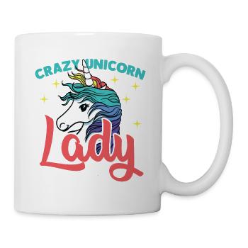 beautiful unicorn lady with stars - Mug - white - Right