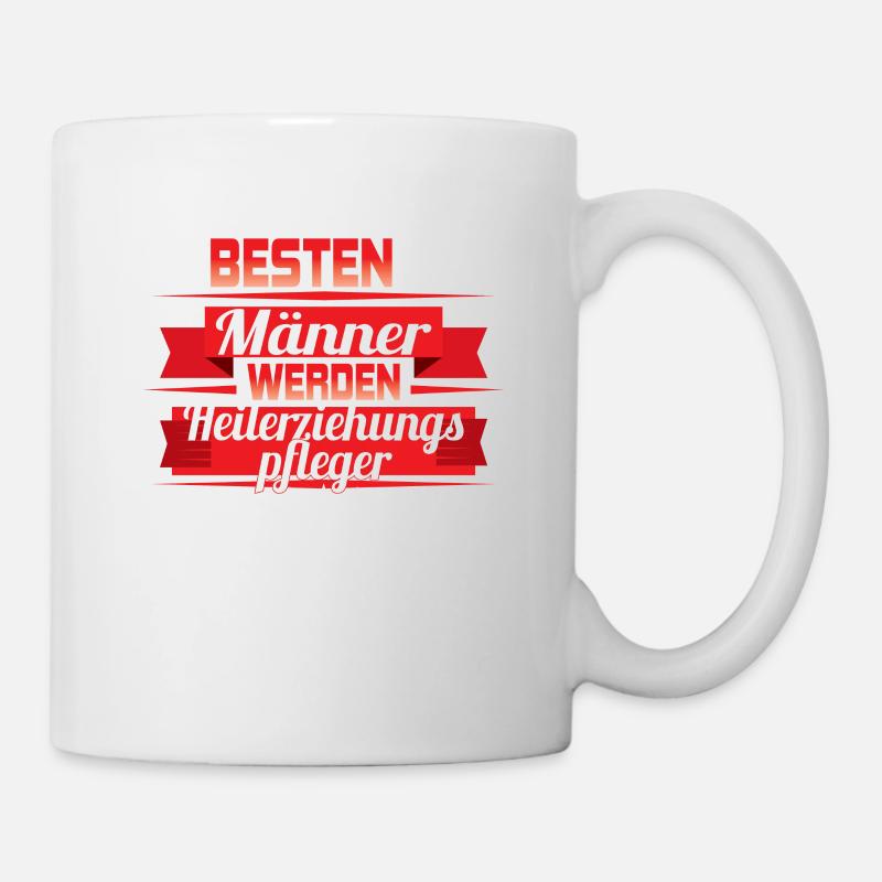 Die besten Männer werden Heilerziehungspfleger - Tasse - Weiß