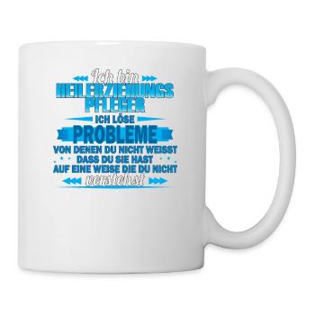 Ich bin Heilerziehungspfleger - Ich löse Probleme - Tasse - Weiß - Rechts