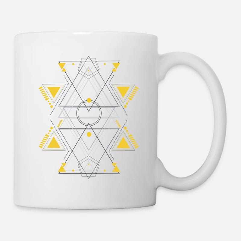 Geometrie - Tasse - Weiß