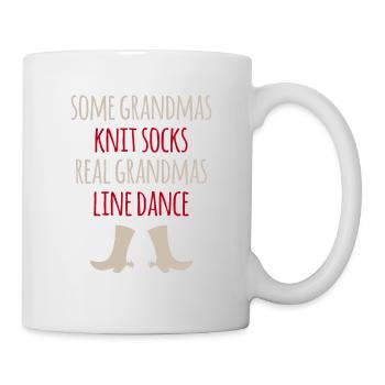 Linedance Line Dance Grandma Couple Dance Western Dance - Mug - white - Right