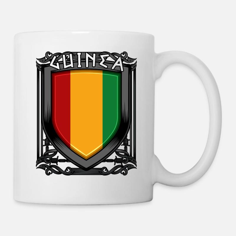 Guineische Wappen Cool Guinea Conakry Geschenkidee - Tasse - Weiß