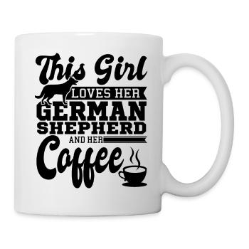 German shepherd dog - Mug - white - Right