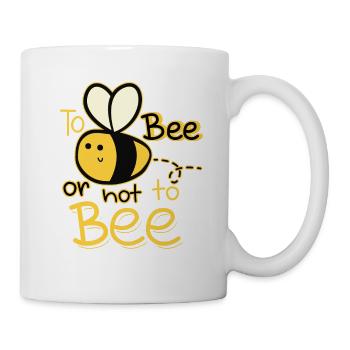Abeille ou pas abeille - Mug blanc - blanc - Droite