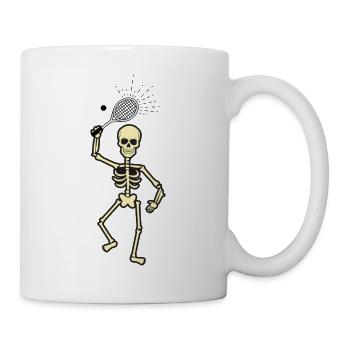Chemise cadeau squelette squash - Mug blanc - blanc - Droite
