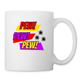 Comic PEW PEW Comic Style - Tasse - Weiß - Rechts
