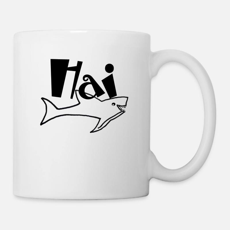 Hai,Haifisch,Geschenk - Tasse - Weiß