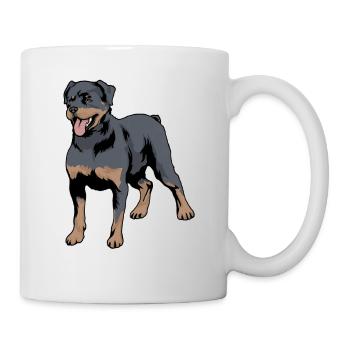 rottweiler - Mug blanc - blanc - Droite