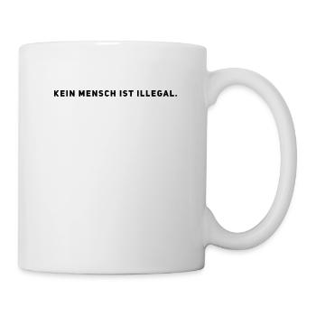 Personne n’est illégal - Contre le racisme & le droit - Mug blanc - blanc - Droite